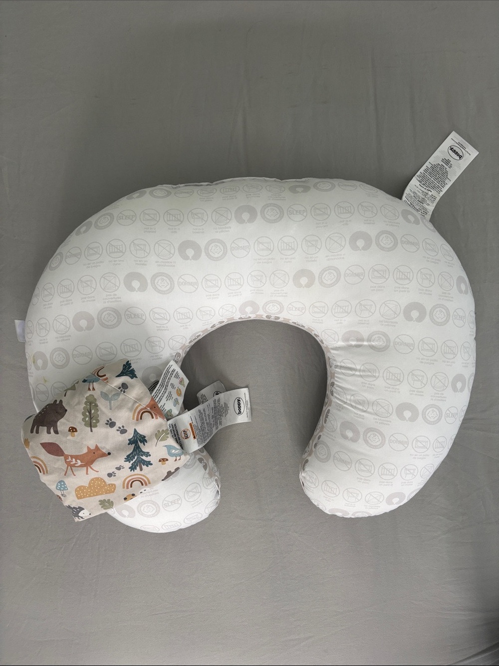 Boppy White Nursing and Support Pillow with Pillow Case